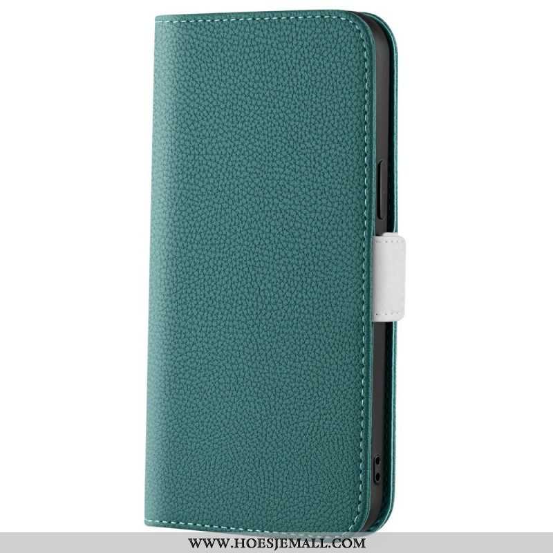 Leren Hoesje voor Xiaomi 12 / 12X Litchi Lederen Dubbele Sluiting