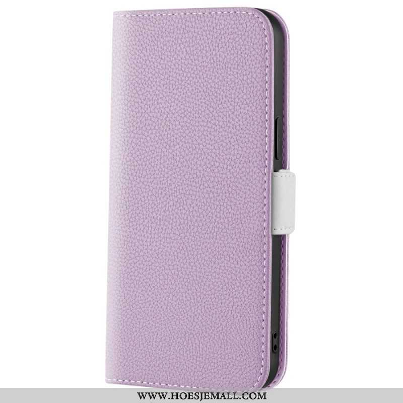 Leren Hoesje voor Xiaomi 12 / 12X Litchi Lederen Dubbele Sluiting