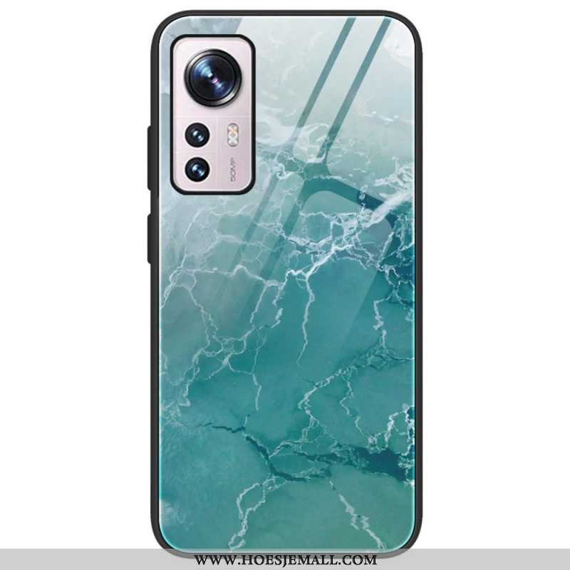 Telefoonhoesje voor Xiaomi 12 / 12X Marmeren Kleuren Gehard Glas