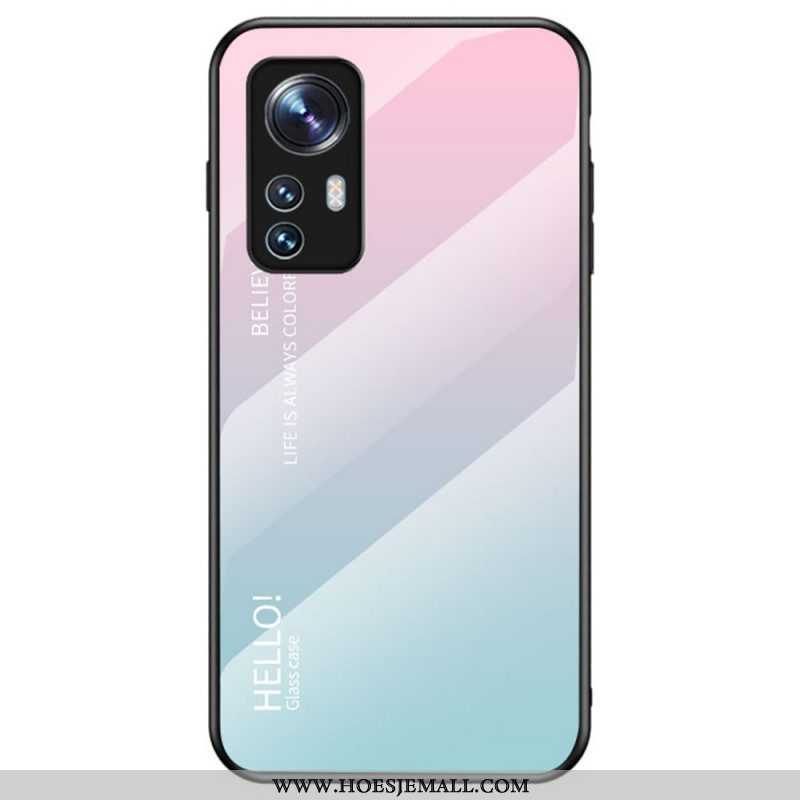 Hoesje voor Xiaomi 12 / 12X Gehard Glas Hallo