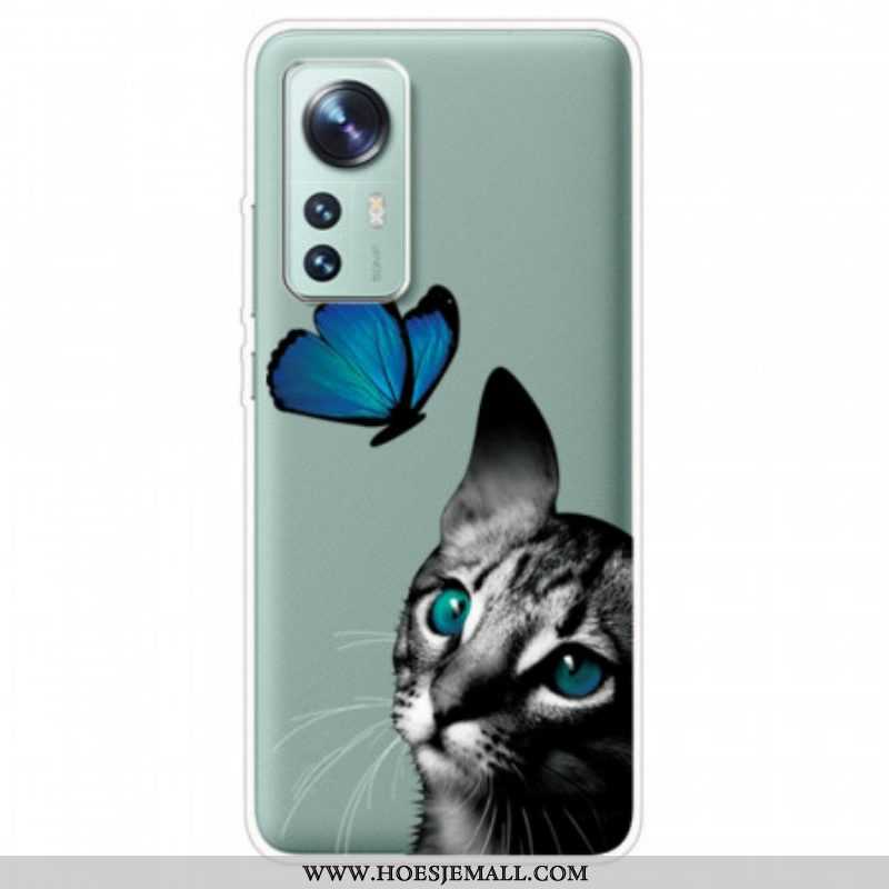 Hoesje voor Xiaomi 12 / 12X Kat En Vlinder