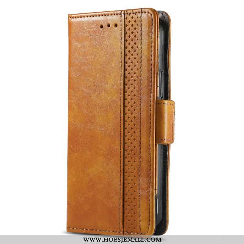 Leren Hoesje voor Xiaomi 12 / 12X Tweekleurige Dubbele Sluiting