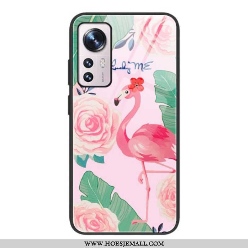 Hoesje voor Xiaomi 12 / 12X Flamingo Gehard Glas