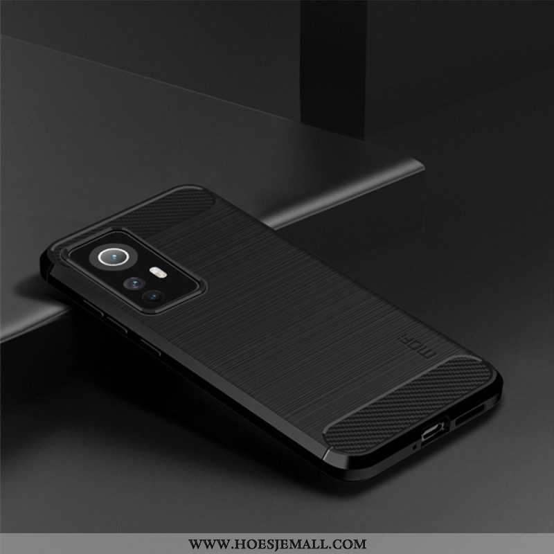 Hoesje voor Xiaomi 12 Lite Mofi Geborsteld Koolstofvezel