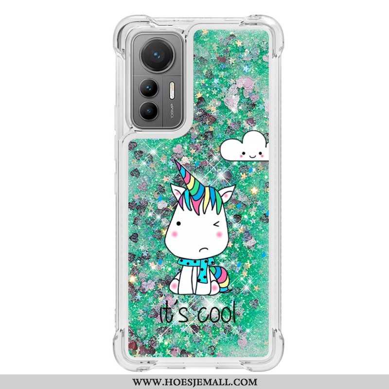 Hoesje voor Xiaomi 12 Lite Glitter Eenhoorns