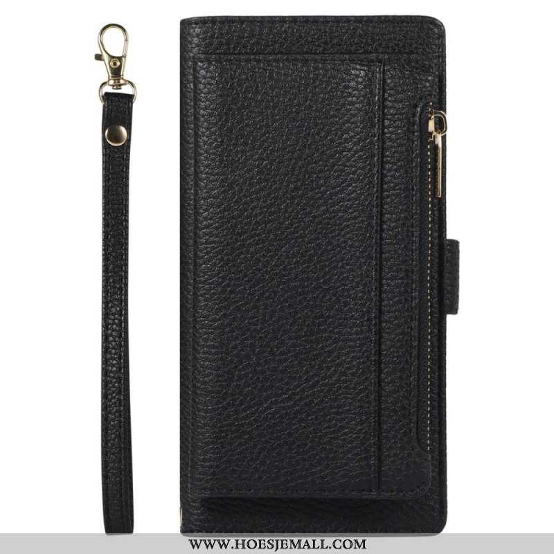 Folio-hoesje voor Xiaomi 12 Lite Portemonnee Leren Afneembare Portemonnee En Lanyard