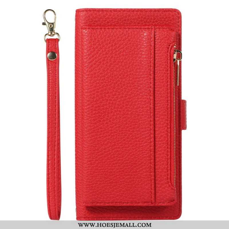 Folio-hoesje voor Xiaomi 12 Lite Portemonnee Leren Afneembare Portemonnee En Lanyard