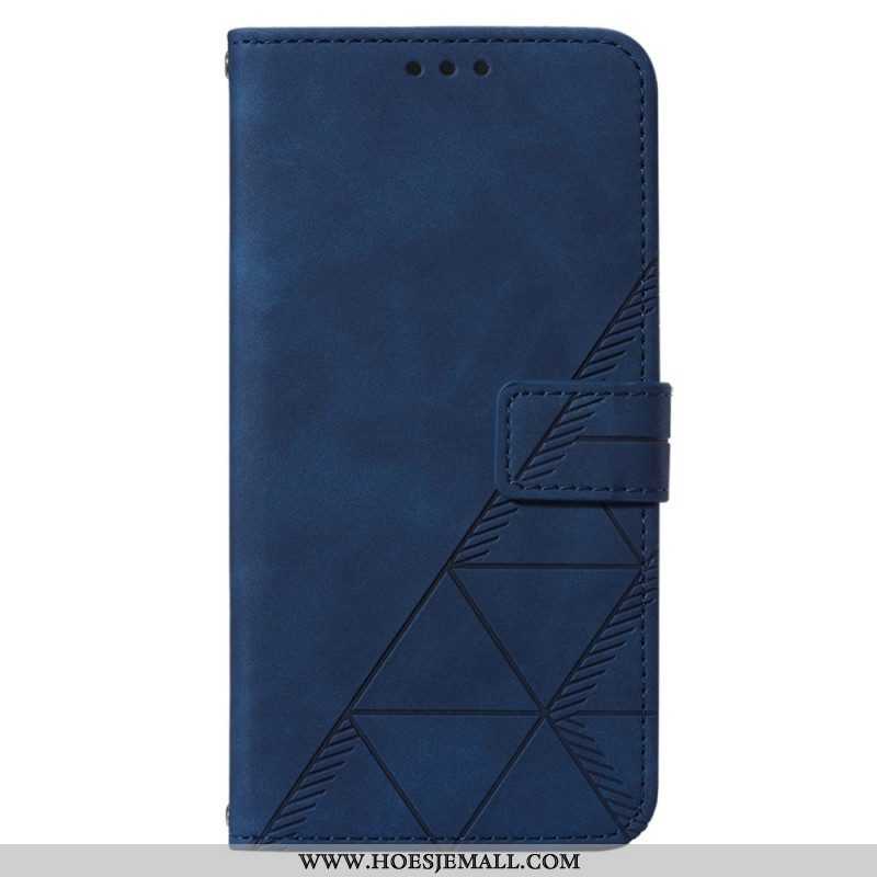 Folio-hoesje voor Xiaomi 12 Lite Driehoeken Met Lanyard