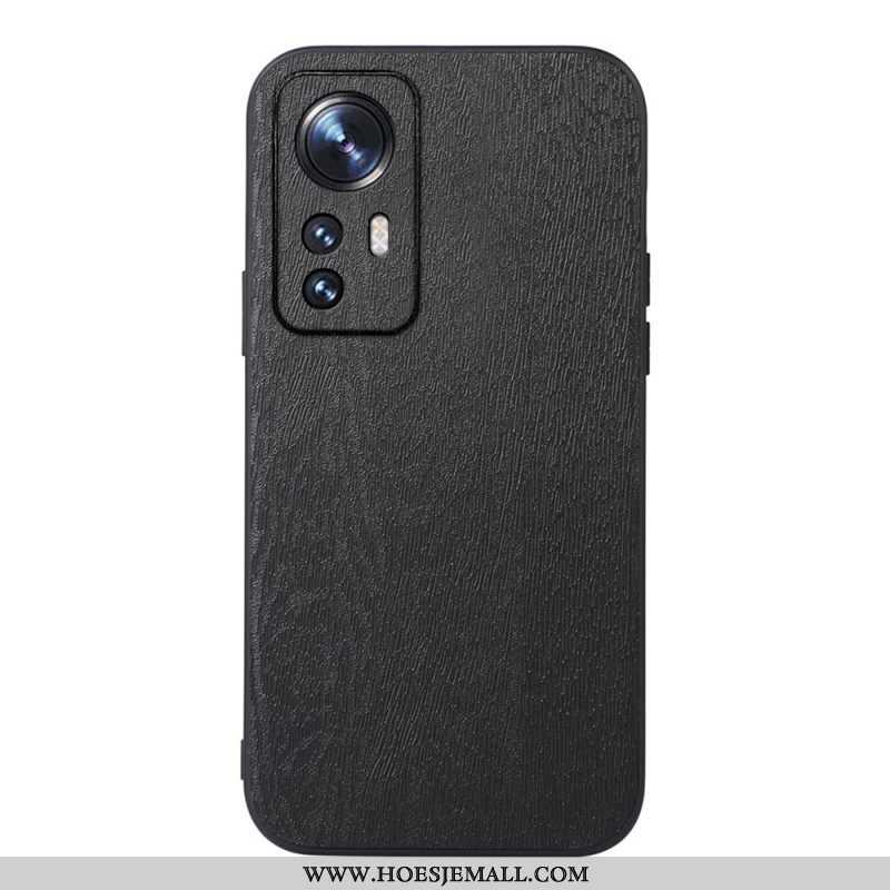 Hoesje voor Xiaomi 12 Pro Stijl Leer Houteffect