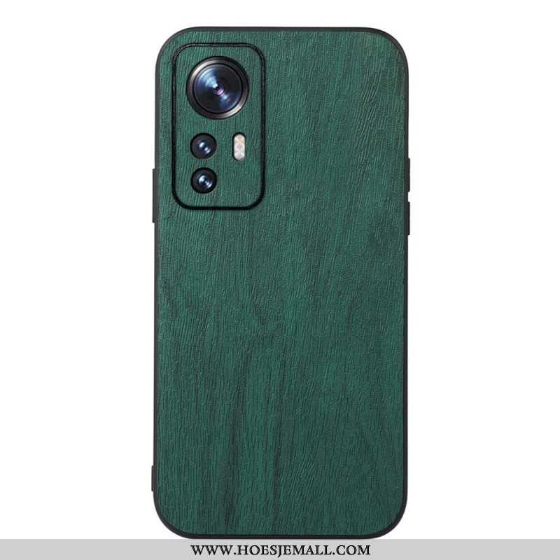 Hoesje voor Xiaomi 12 Pro Stijl Leer Houteffect