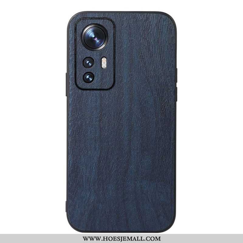 Hoesje voor Xiaomi 12 Pro Stijl Leer Houteffect