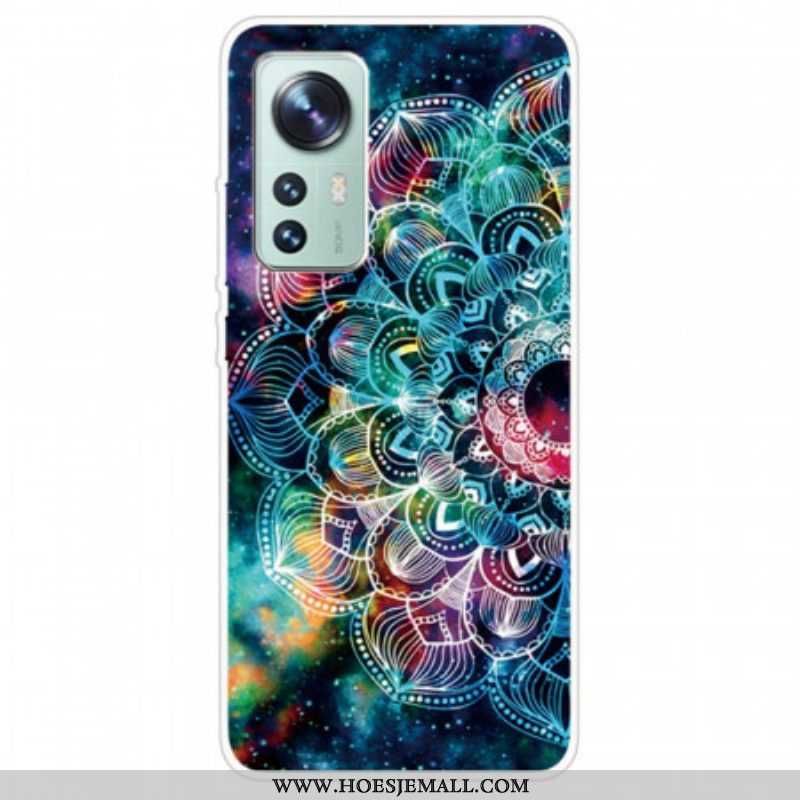 Hoesje voor Xiaomi 12 Pro Siliconen Mandala-ontwerp