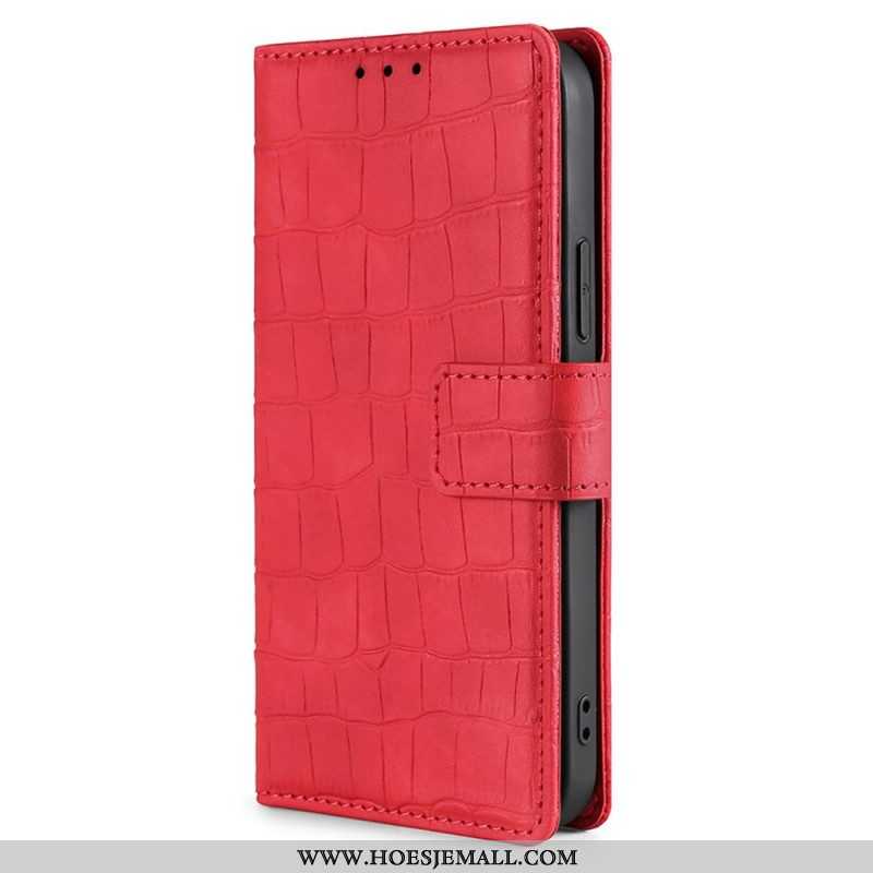 Leren Hoesje voor Xiaomi 12 Pro Skin-touch-krokodil