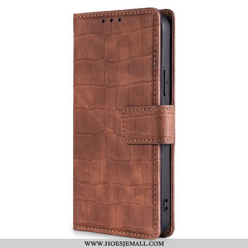 Leren Hoesje voor Xiaomi 12 Pro Skin-touch-krokodil