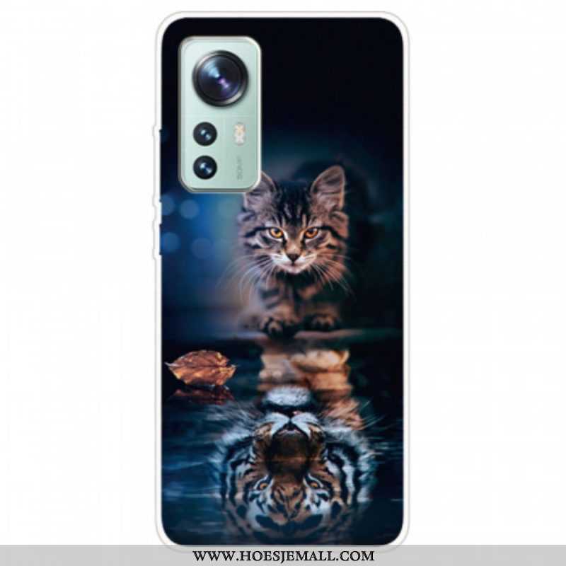 Hoesje voor Xiaomi 12 Pro Waakzame Kat Siliconen