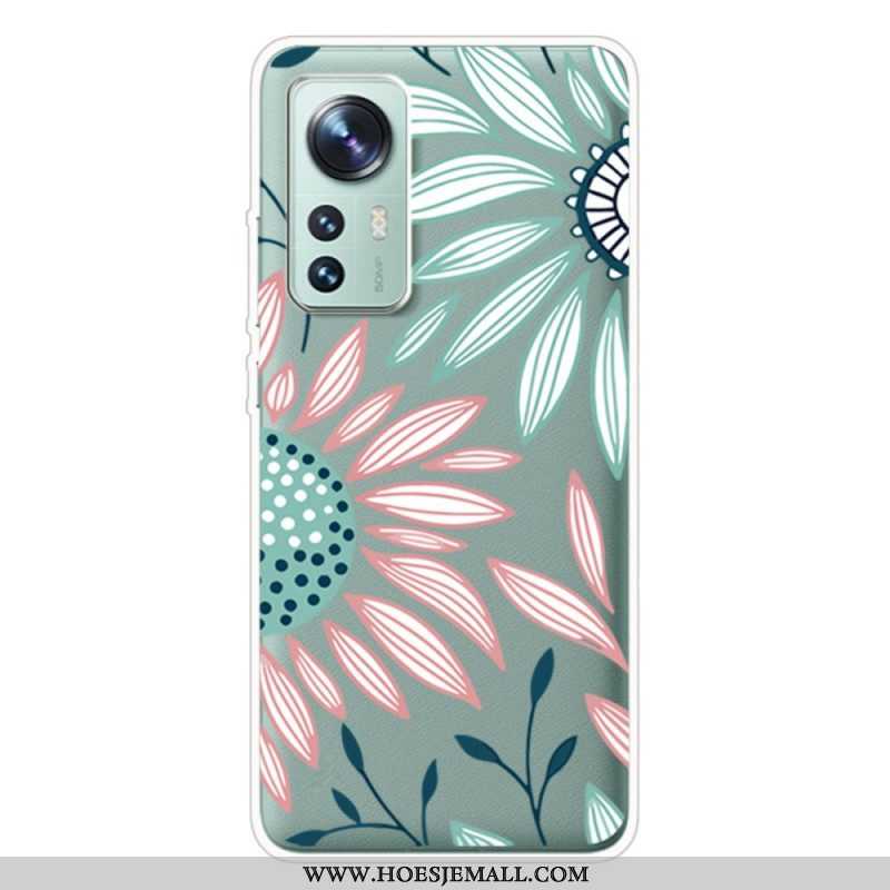 Hoesje voor Xiaomi 12 Pro Siliconen Bloem