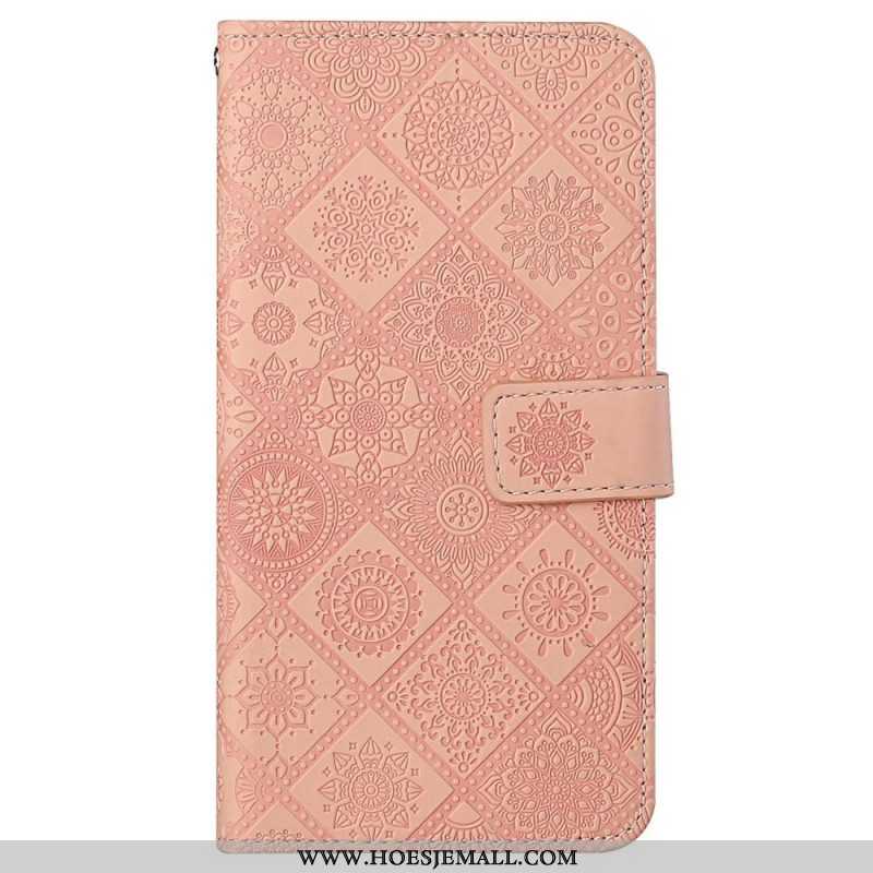 Leren Hoesje voor Xiaomi 12T / 12T Pro Bloemenpatroon