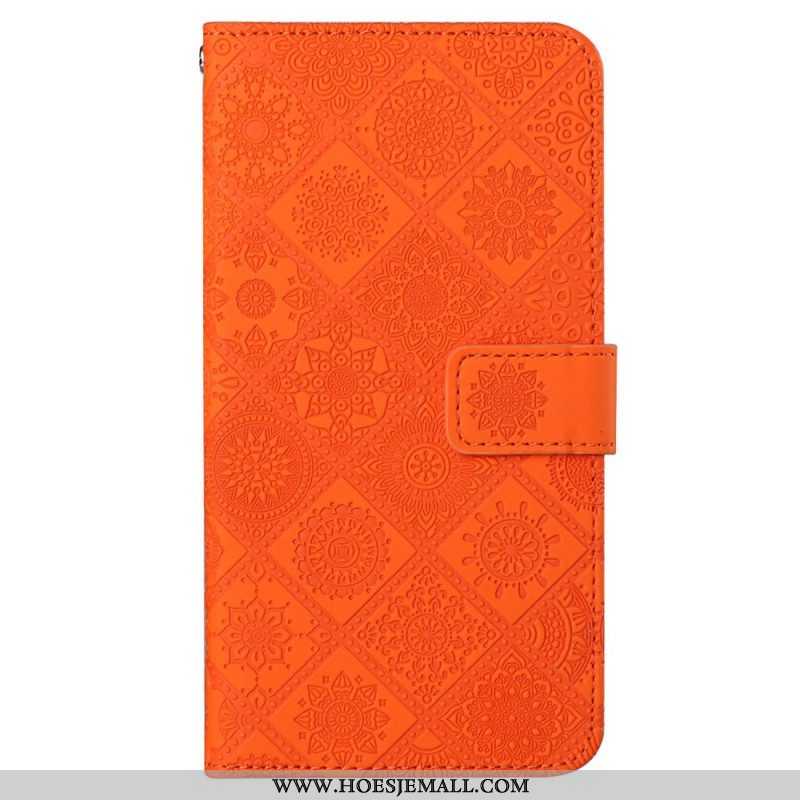 Leren Hoesje voor Xiaomi 12T / 12T Pro Bloemenpatroon