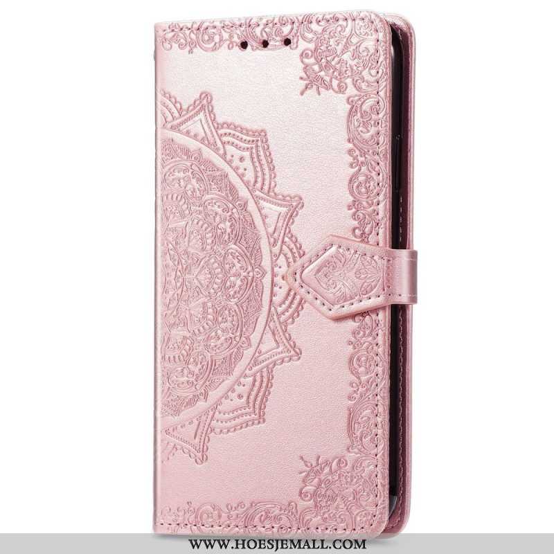 Leren Hoesje voor Xiaomi 12T / 12T Pro Uitstekende Mandala