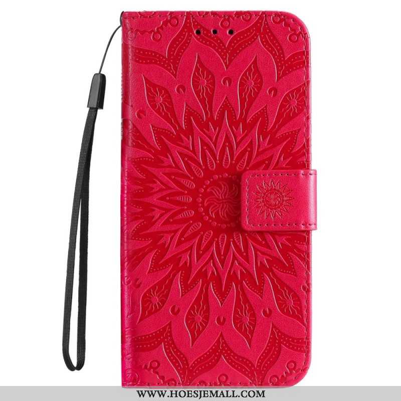 Folio-hoesje voor Xiaomi 12T / 12T Pro Met Ketting Strakke Mandala