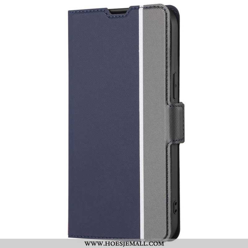 Flip Case voor Xiaomi 12T / 12T Pro Ultrafijn Tweekleurig