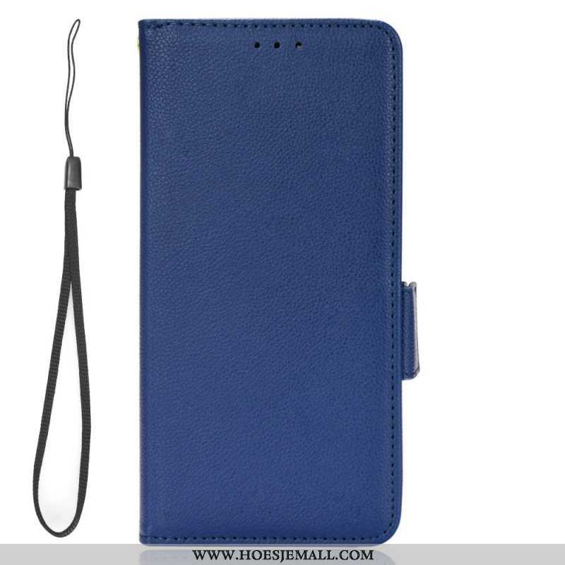 Bescherming Hoesje voor Xiaomi 12T / 12T Pro Folio-hoesje Leereffect Met Riem