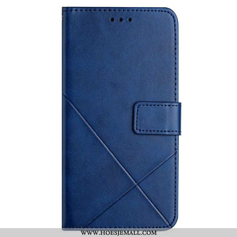 Leren Hoesje voor Xiaomi 12T / 12T Pro X Design Geo Lederen Stijl