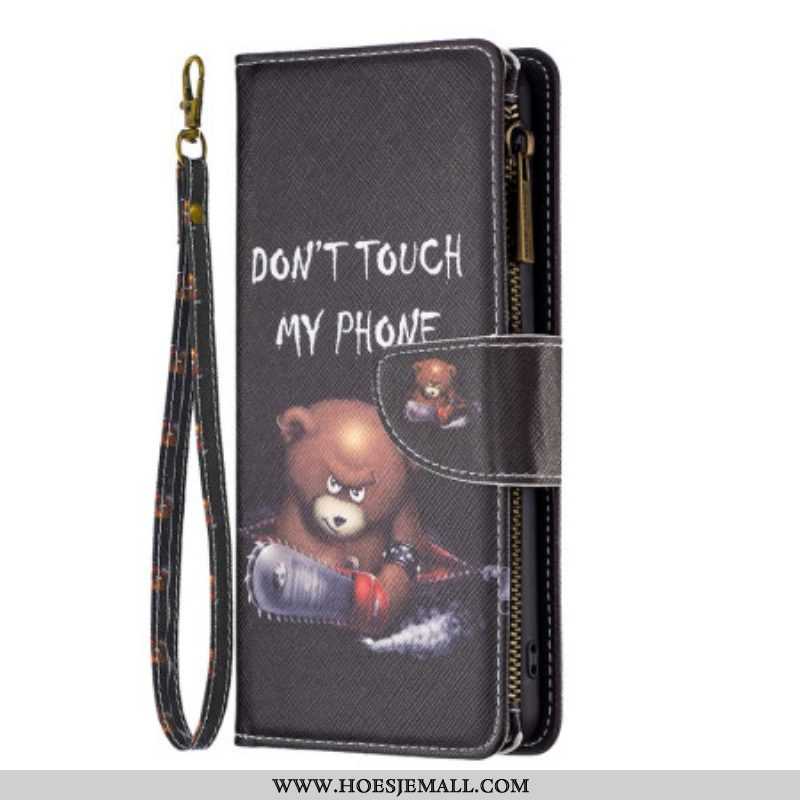 Folio-hoesje voor Xiaomi 13 Lite Portemonnee Leren Dangerous Bear-portemonnee