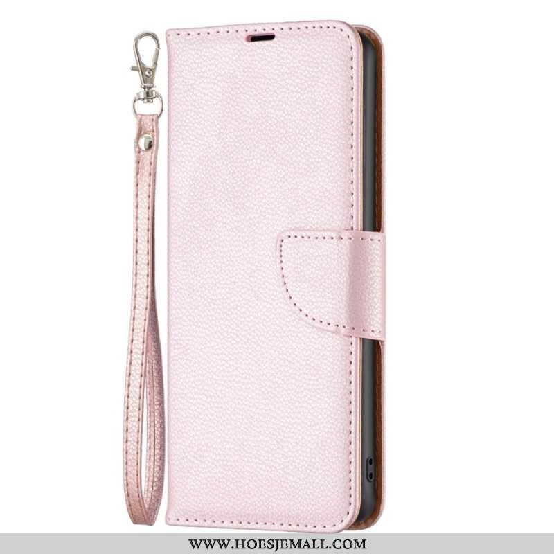 Folio-hoesje voor Xiaomi 13 Lite Lychee Schuine Sluiting