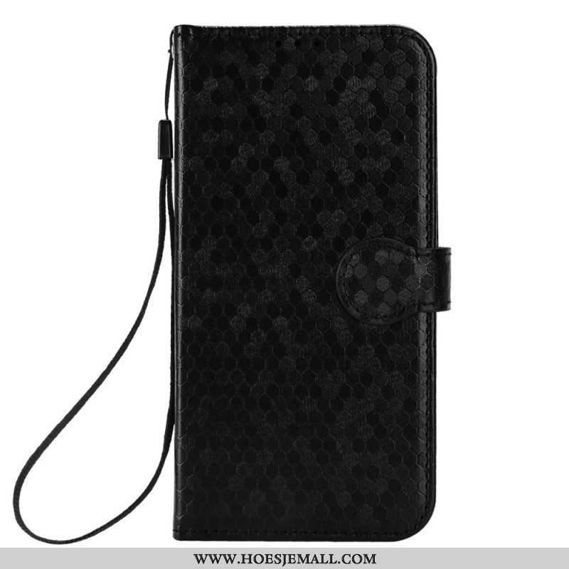 Leren Hoesje voor Xiaomi 13 Lite Met Ketting Strappy-patroon In 3d