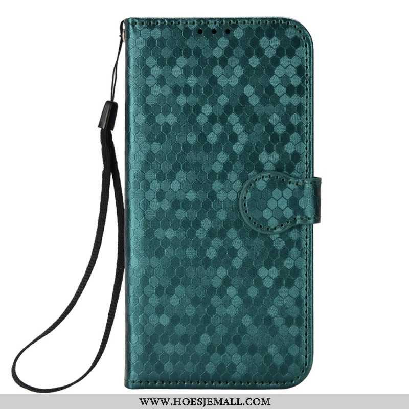 Leren Hoesje voor Xiaomi 13 Lite Met Ketting Strappy-patroon In 3d