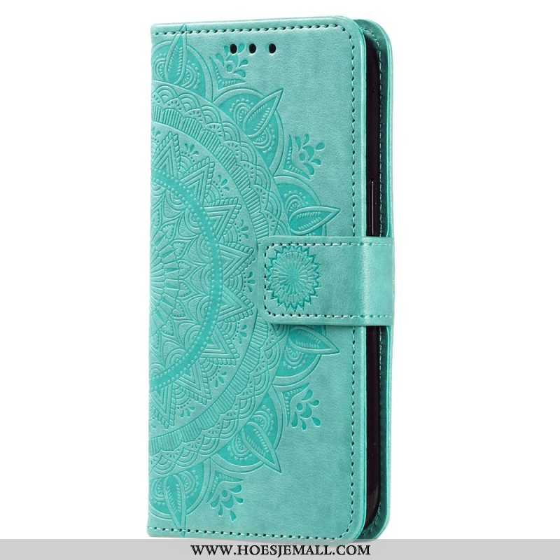 Leren Hoesje voor Xiaomi 13 Lite Mandala Zon Met Lanyard