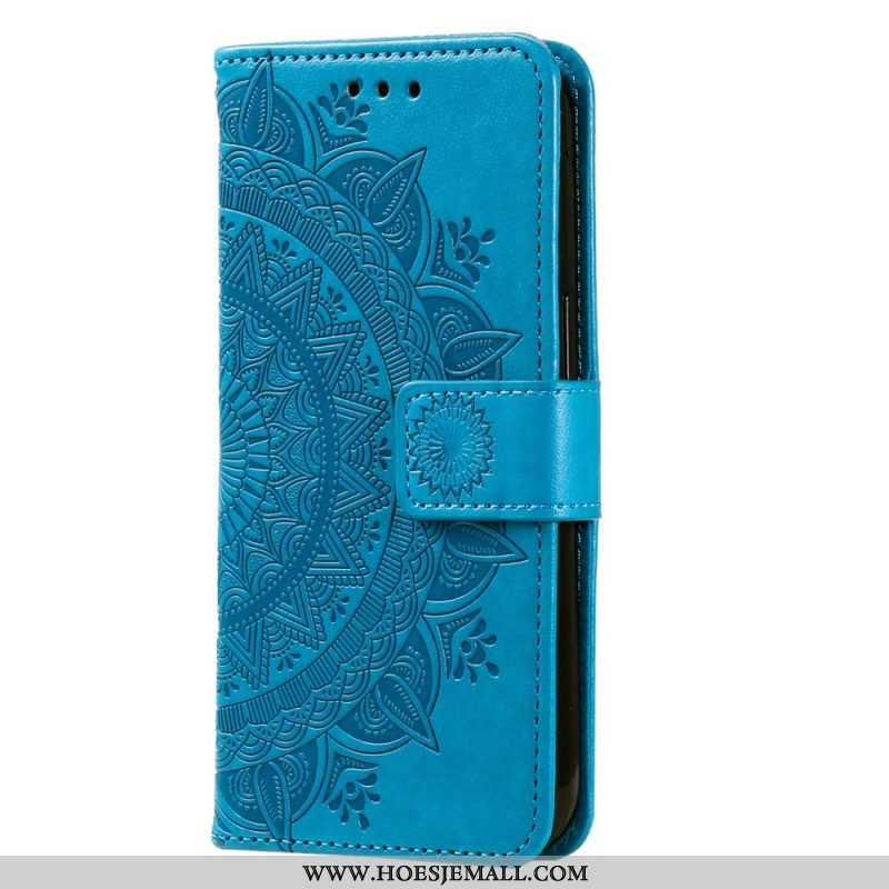 Leren Hoesje voor Xiaomi 13 Lite Mandala Zon Met Lanyard