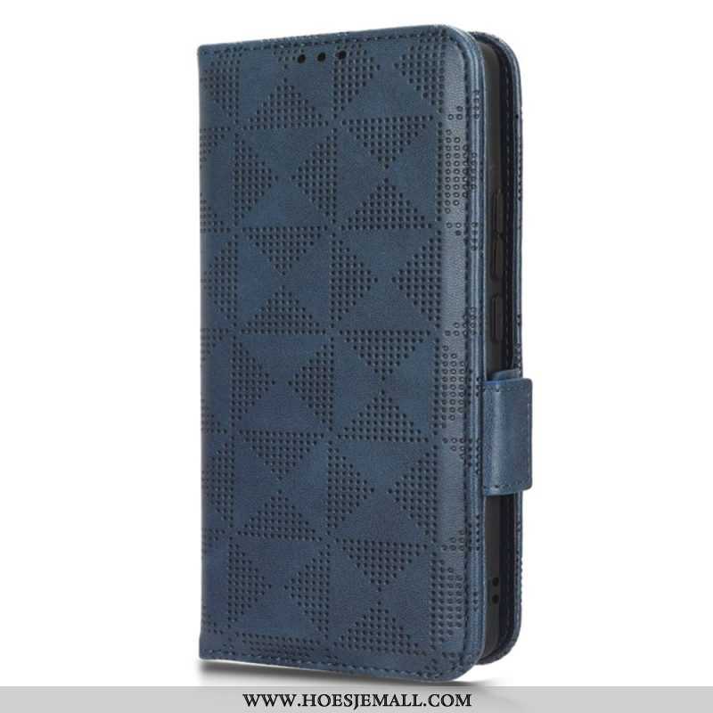 Folio-hoesje voor Xiaomi 13 Pro Driehoeken Met Lanyard