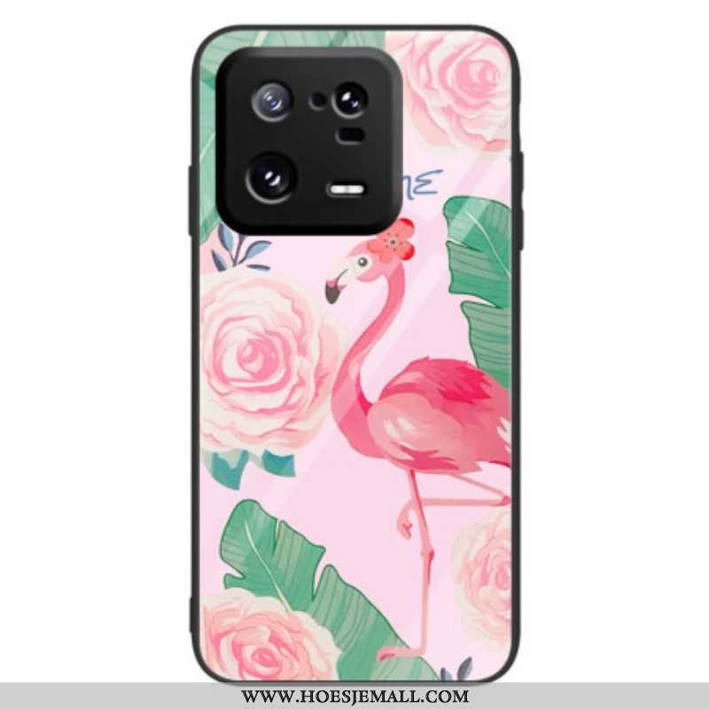 Hoesje voor Xiaomi 13 Pro Flamingo Gehard Glas