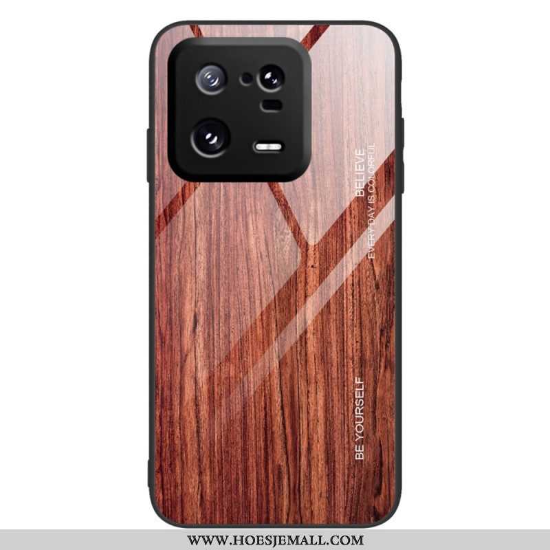 Hoesje voor Xiaomi 13 Pro Houtdesign Gehard Glas