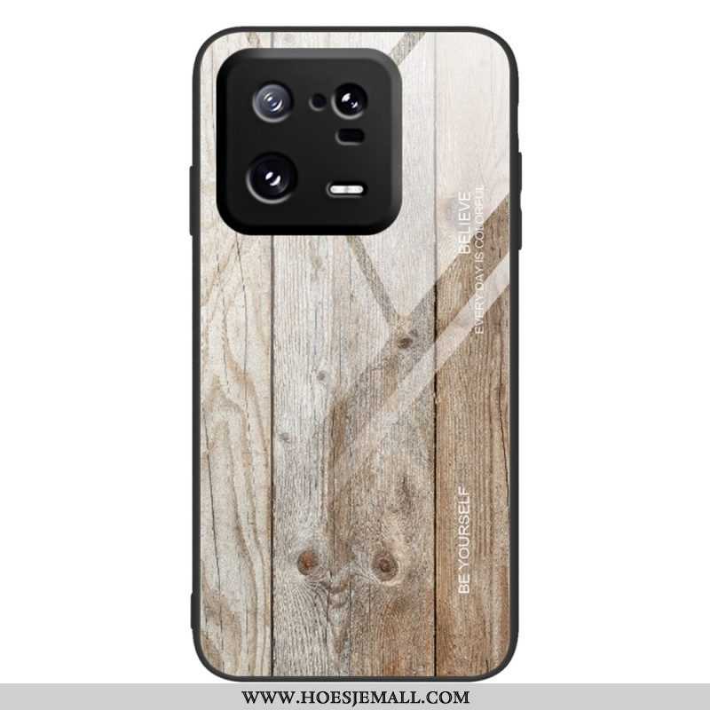 Hoesje voor Xiaomi 13 Pro Houtdesign Gehard Glas