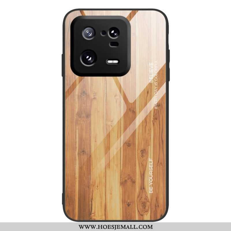 Hoesje voor Xiaomi 13 Pro Houtdesign Gehard Glas