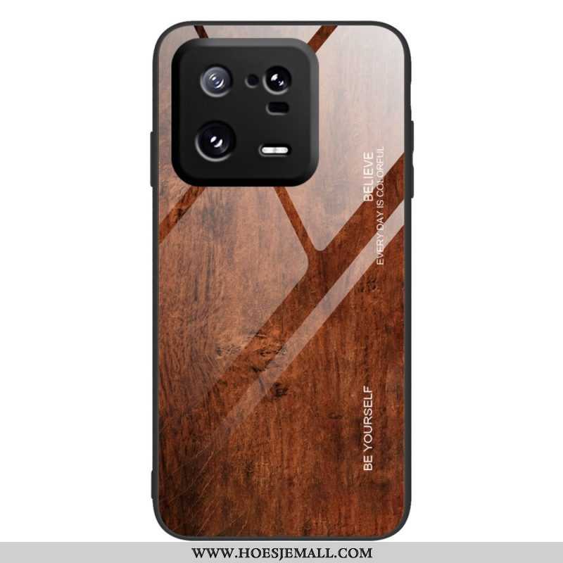 Hoesje voor Xiaomi 13 Pro Houtdesign Gehard Glas