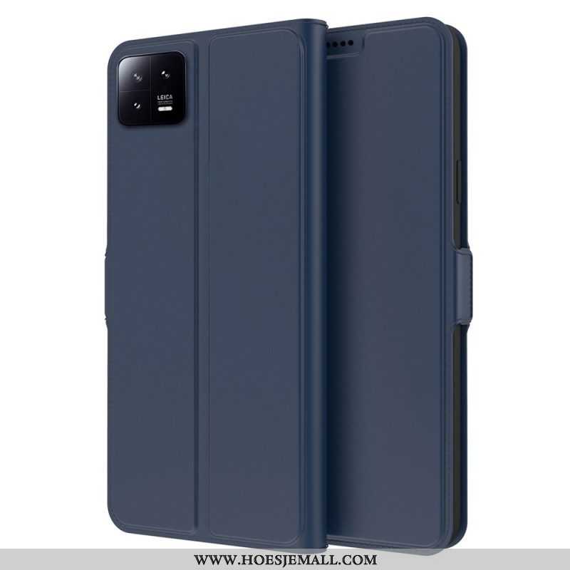 Folio-hoesje voor Xiaomi 13 Pro Slank Leereffect