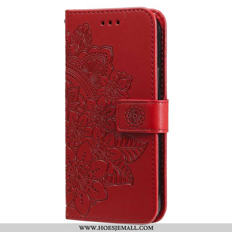 Leren Hoesje voor Xiaomi 13 Met Ketting Strakke Mandala