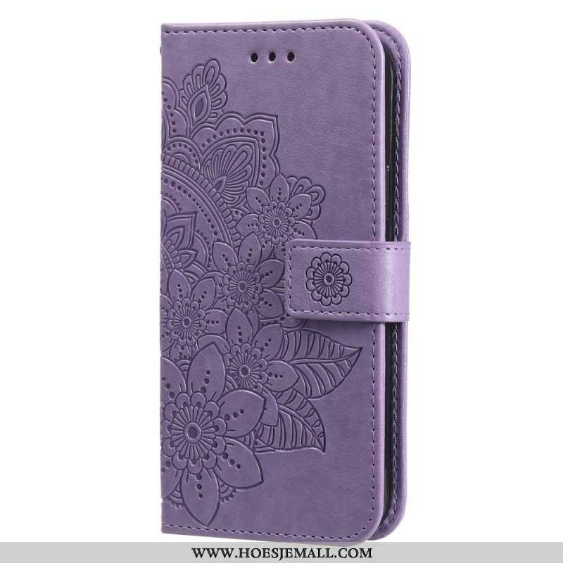 Leren Hoesje voor Xiaomi 13 Met Ketting Strakke Mandala