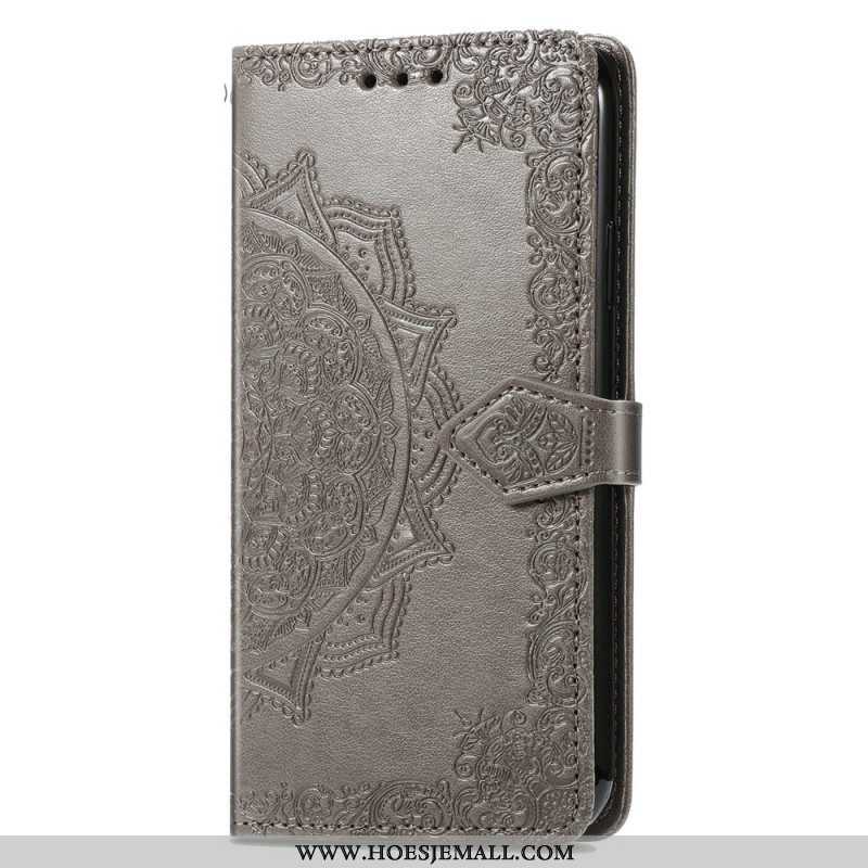 Leren Hoesje voor Xiaomi 13 Mandala Zon Met Lanyard