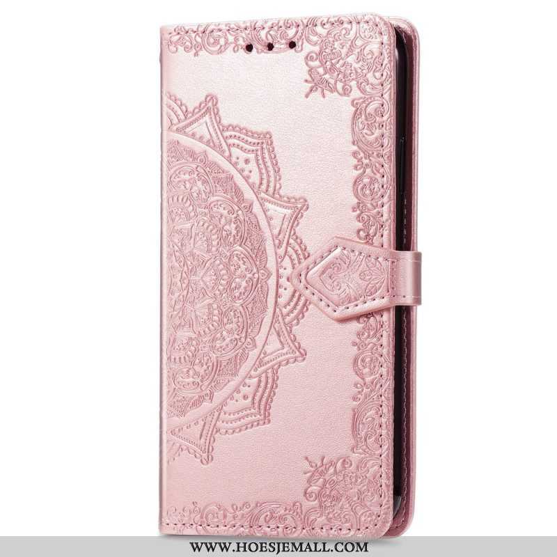 Leren Hoesje voor Xiaomi 13 Mandala Zon Met Lanyard