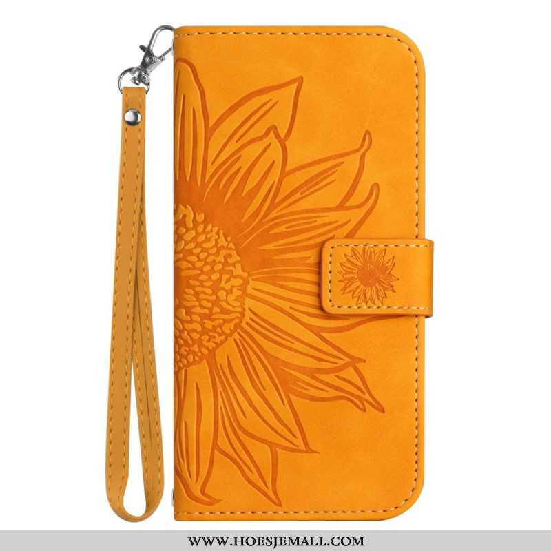 Leren Hoesje voor Xiaomi 13 Bloem Met Koord