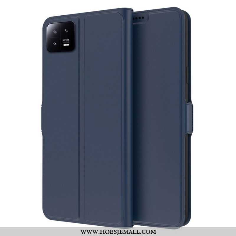 Folio-hoesje voor Xiaomi 13 Slank Leereffect