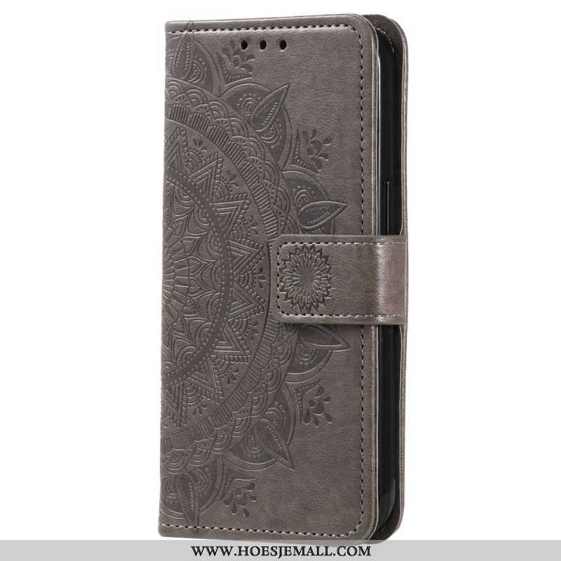 Leren Hoesje voor Xiaomi 13 Mandala Zon Met Lanyard