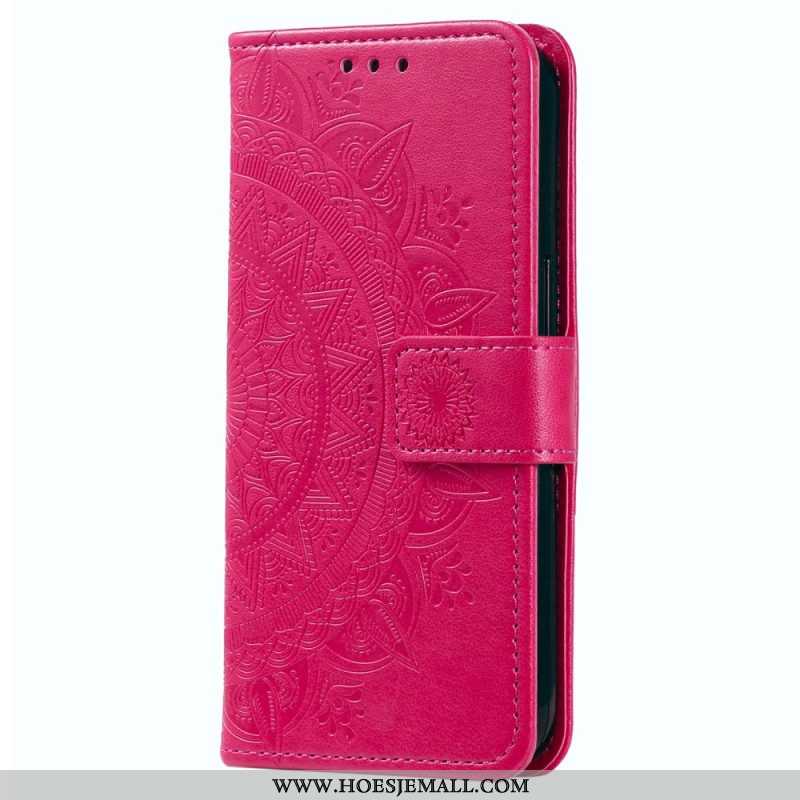 Leren Hoesje voor Xiaomi 13 Mandala Zon Met Lanyard