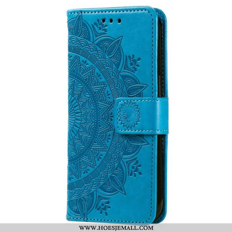 Leren Hoesje voor Xiaomi 13 Mandala Zon Met Lanyard