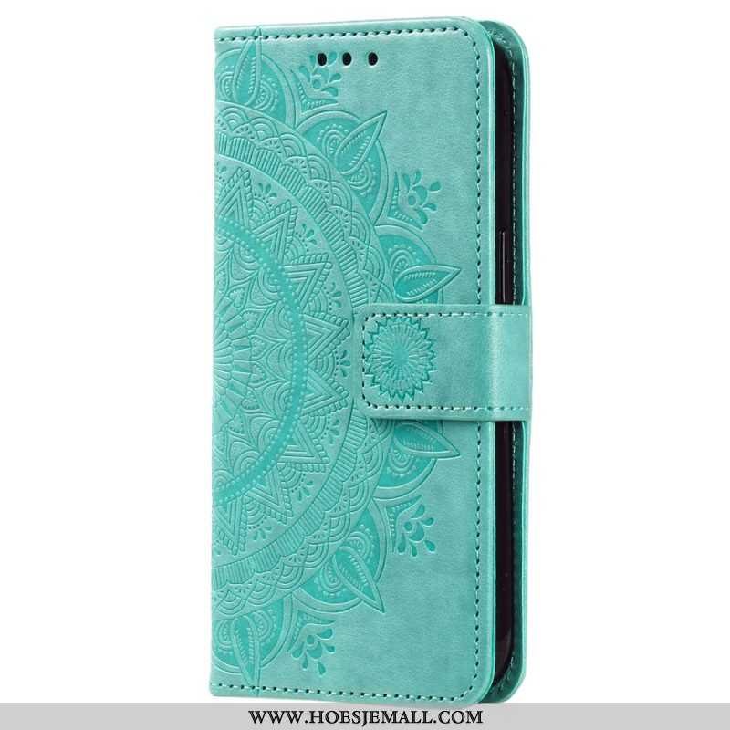 Leren Hoesje voor Xiaomi 13 Mandala Zon Met Lanyard